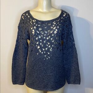 Eileen Fisher Charcoal Knit Sweater Size XS